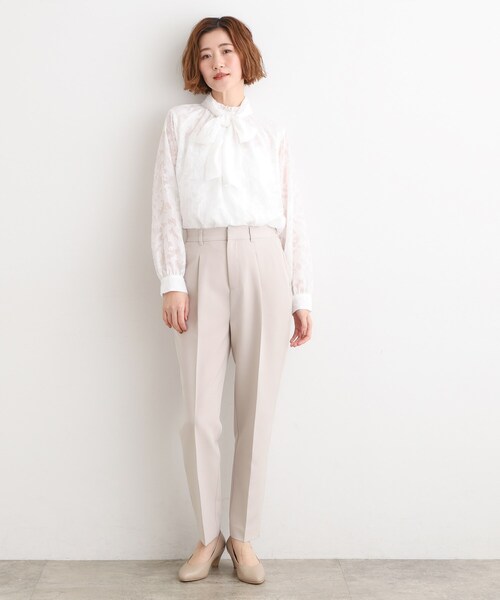 grove（グローブ）の「【マルチWAY】アソートボウタイブラウス【手洗いOK】（シャツ/ブラウス・レディース・オフホワイト/ネイビー系2/ホワイト系6・02/03/01/04/05）」の16枚目の写真