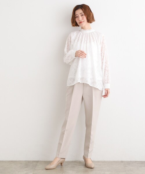 grove（グローブ）の「【マルチWAY】アソートボウタイブラウス【手洗いOK】（シャツ/ブラウス・レディース・オフホワイト/ネイビー系2/ホワイト系6・02/03/01/04/05）」の15枚目の写真