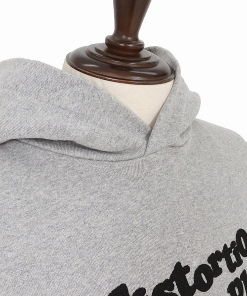 ADAM PATEK(アダムパテック)の「【ADAMPATEK/アダムパテック】distortion pullover hoodie ロゴパーカー(パーカー・メンズ・ブラック/杢グレー・1/2)」の11枚目の写真