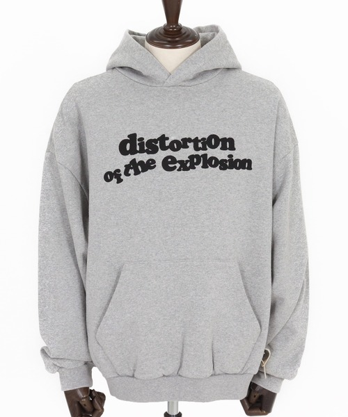 ADAM PATEK(アダムパテック)の「【ADAMPATEK/アダムパテック】distortion pullover hoodie ロゴパーカー(パーカー・メンズ・ブラック/杢グレー・1/2)」の13枚目の写真