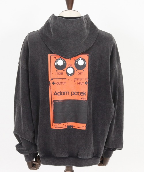 ADAM PATEK(アダムパテック)の「【ADAMPATEK/アダムパテック】distortion pullover hoodie ロゴパーカー(パーカー・メンズ・ブラック/杢グレー・1/2)」の14枚目の写真