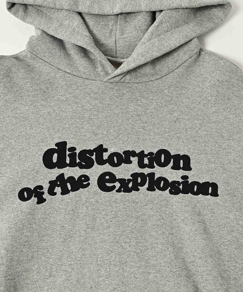 ADAM PATEK(アダムパテック)の「【ADAMPATEK/アダムパテック】distortion pullover hoodie ロゴパーカー(パーカー・メンズ・ブラック/杢グレー・1/2)」の18枚目の写真