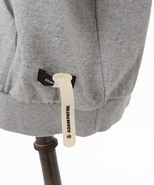 ADAM PATEK(アダムパテック)の「【ADAMPATEK/アダムパテック】distortion pullover hoodie ロゴパーカー(パーカー・メンズ・ブラック/杢グレー・1/2)」の3枚目の写真