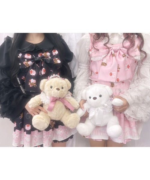 Ank Rouge（アンクルージュ）の「くまちゃんぬいぐるみポシェット（ショルダーバッグ・レディース・ホワイト/ベージュ・FREE）」の3枚目の写真