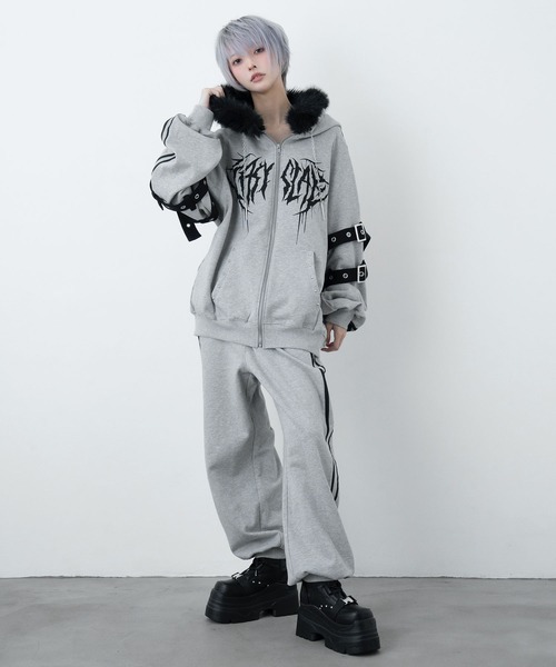 セール】ファーフードラインパーカー（パーカー）｜LAZYSLAY（レイジー