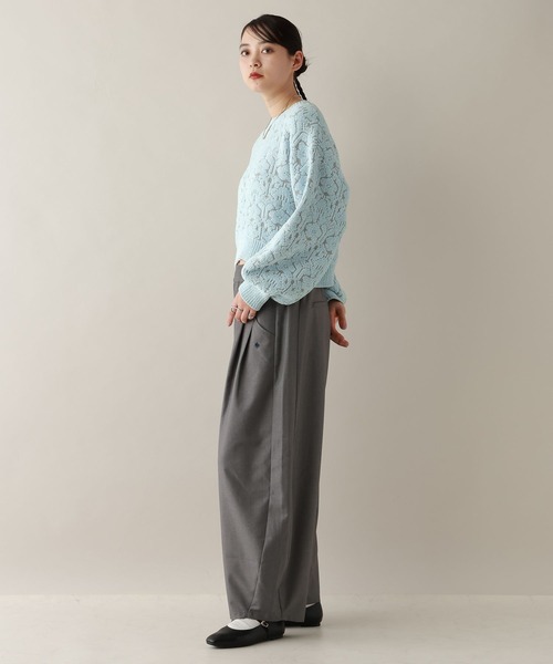 RAGEBLUE（レイジブルー）の「モールジャガードショートニット（ニット/セーター・レディース・ブラック/ライトブルー/ライトピンク/ホワイト・FREE）」の20枚目の写真