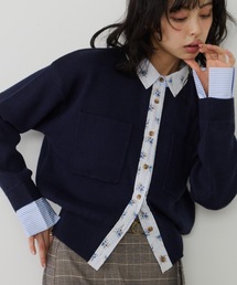 Unitage（ユニテージ）の「シャツレイヤードカーディガン（カーディガン/ボレロ）」