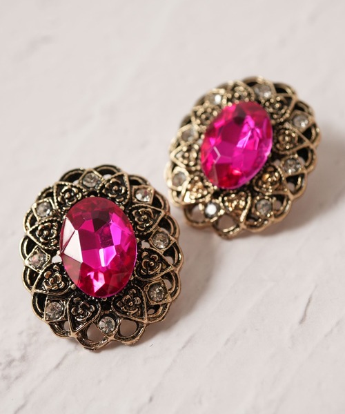 Port(ポート)の「【 Port / ポート 】 デザイン ビジュー ピアス #(ピアス(両耳用)・レディース・イエロー/パープル/ピンク/ホワイト/イエロー系その他・FREE)」の5枚目の写真
