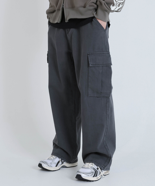 GCLIP（ジクリップ）の「コットンワイドポケットカーゴパンツ（その他パンツ・レディース・ダークグレー・MEDIUM/LARGE/X-LARGE/2XL）」の6枚目の写真