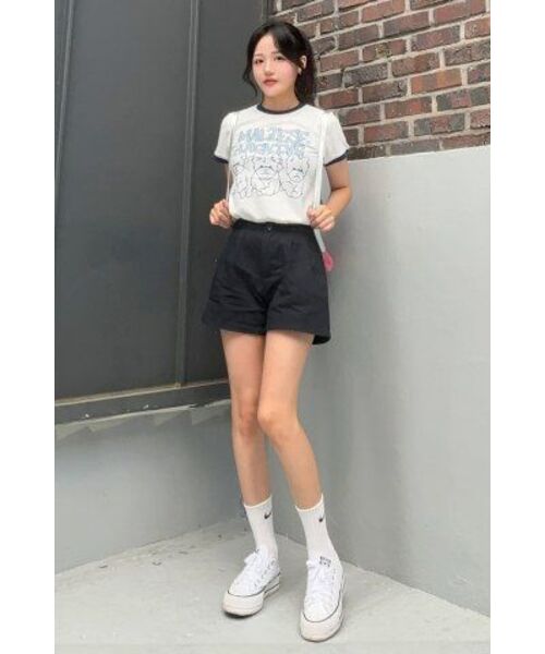 WaiKei(ワイケイ)の「マルチーズアーカイブライングラフィックリンガー半袖Tシャツアイボリー(Tシャツ/カットソー・レディース・その他・2/1/0)」の22枚目の写真