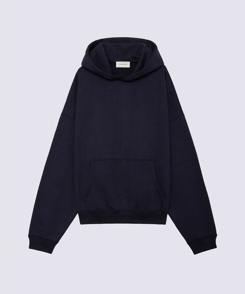 markaware（マーカウェア）の「【markaware/marka】オーガニックコットンヘビー吊裏毛 / ヒュージショートパーカー（パーカー・メンズ・グレー/ネイビー/パープル・1/2）」の5枚目の写真