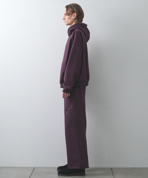 markaware（マーカウェア）の「【markaware/marka】オーガニックコットンヘビー吊裏毛 / ヒュージショートパーカー（パーカー・メンズ・グレー/ネイビー/パープル・1/2）」の14枚目の写真