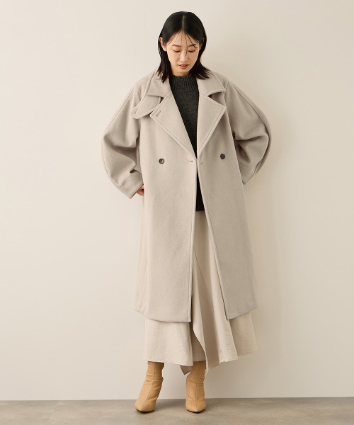 ketty(ケティ)の「ニットビーバー2WAYカラーコート(その他アウター・レディース・ブラウン/ベージュ/ダークグレー・M)」の16枚目の写真
