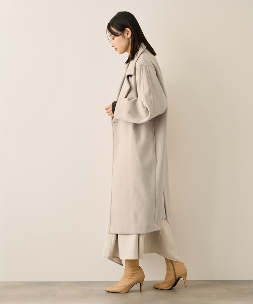 ketty(ケティ)の「ニットビーバー2WAYカラーコート(その他アウター・レディース・ブラウン/ベージュ/ダークグレー・M)」の17枚目の写真