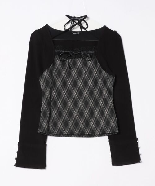 one way（ワンウェイ）の「レースボレロ風トップス（Tシャツ/カットソー・レディース・ベージュ系その他/グレー系その他/ブラウン系その他/ブラック系その他・FREE）」の5枚目の写真