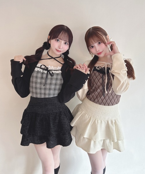 one way（ワンウェイ）の「レースボレロ風トップス（Tシャツ/カットソー・レディース・ベージュ系その他/グレー系その他/ブラウン系その他/ブラック系その他・FREE）」の3枚目の写真