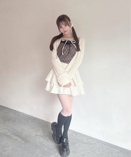 one way（ワンウェイ）の「レースボレロ風トップス（Tシャツ/カットソー・レディース・ベージュ系その他/グレー系その他/ブラウン系その他/ブラック系その他・FREE）」の16枚目の写真