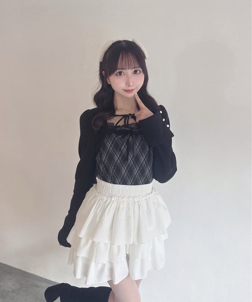 one way（ワンウェイ）の「レースボレロ風トップス（Tシャツ/カットソー・レディース・ベージュ系その他/グレー系その他/ブラウン系その他/ブラック系その他・FREE）」の6枚目の写真