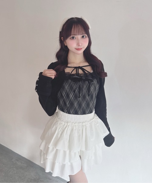 one way（ワンウェイ）の「レースボレロ風トップス（Tシャツ/カットソー・レディース・ベージュ系その他/グレー系その他/ブラウン系その他/ブラック系その他・FREE）」の7枚目の写真