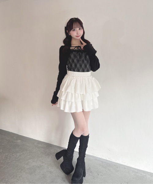 one way（ワンウェイ）の「レースボレロ風トップス（Tシャツ/カットソー・レディース・ベージュ系その他/グレー系その他/ブラウン系その他/ブラック系その他・FREE）」の8枚目の写真