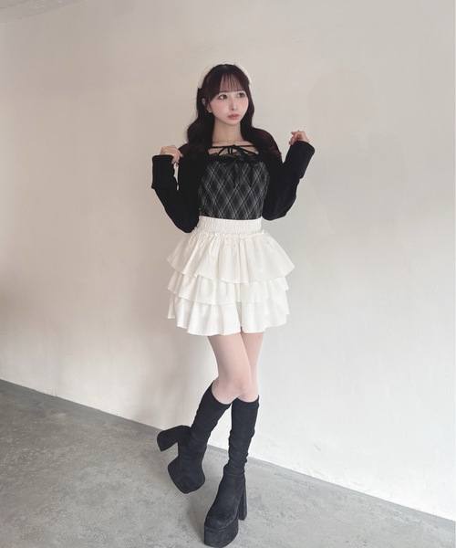 one way（ワンウェイ）の「レースボレロ風トップス（Tシャツ/カットソー・レディース・ベージュ系その他/グレー系その他/ブラウン系その他/ブラック系その他・FREE）」の9枚目の写真