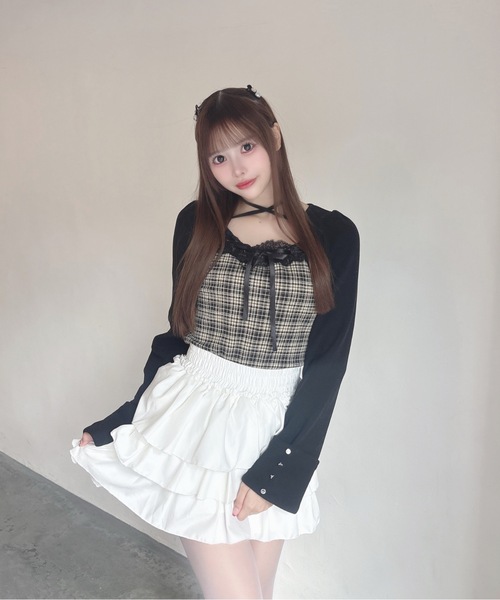 one way（ワンウェイ）の「レースボレロ風トップス（Tシャツ/カットソー・レディース・ベージュ系その他/グレー系その他/ブラウン系その他/ブラック系その他・FREE）」の21枚目の写真