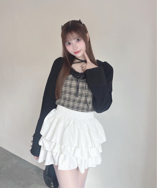 one way（ワンウェイ）の「レースボレロ風トップス（Tシャツ/カットソー・レディース・ベージュ系その他/グレー系その他/ブラウン系その他/ブラック系その他・FREE）」の22枚目の写真