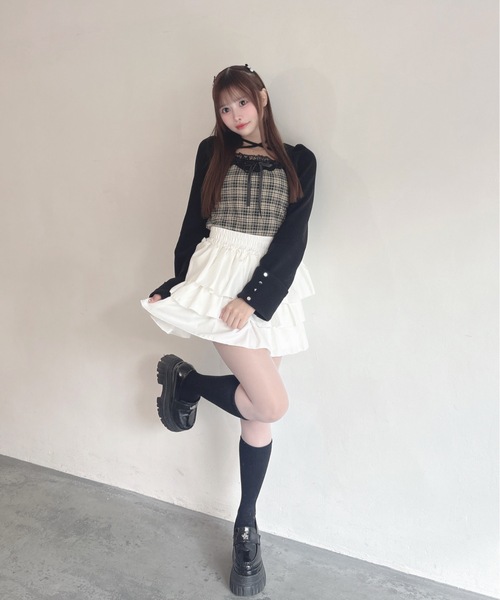 レースボレロ風トップス（Tシャツ/カットソー）｜one way（ワンウェイ