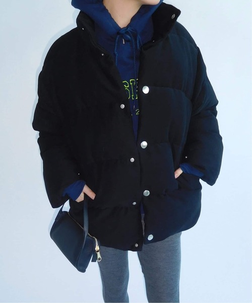 EDIT. FOR LULU（エディットフォールル）の「《追加》ベルベットパファージャケット（その他アウター・レディース・ブラック・FREE）」の6枚目の写真