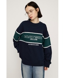 SLY | BLOCKING LINE LOGO SW TOPS ブロッキングライン ロゴ スウェット トップス 冬服 春服 トレーナー(スウェット)