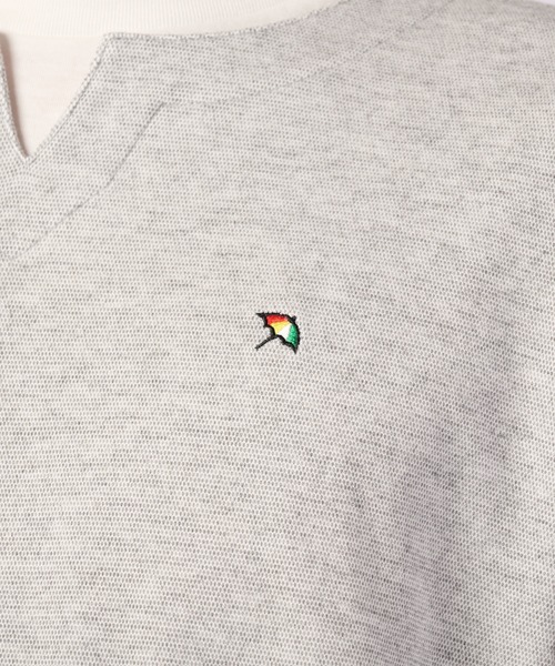 Arnold Palmer(アーノルドパーマー)の「メランジスムース フェイクレイヤード キーネックプルオーバー(Tシャツ/カットソー・メンズ・ライトグレー/ライム・LL/L/M)」の9枚目の写真