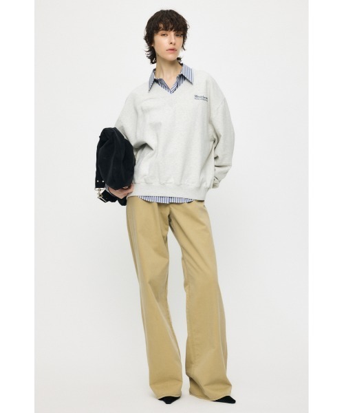 MOUSSY（マウジー）の「【26年SS新作】BOW DETAIL STRIPE シャツ（シャツ/ブラウス・レディース・ライトイエロー/ブルー・FREE）」の4枚目の写真