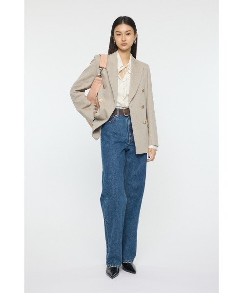 MOUSSY（マウジー）の「【26年SS新作】BOW DETAIL STRIPE シャツ（シャツ/ブラウス・レディース・ライトイエロー/ブルー・FREE）」の6枚目の写真