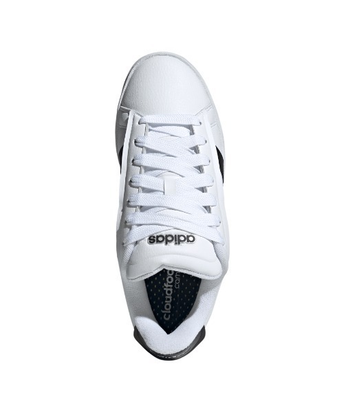 adidas（アディダス）の「【別注】アディダス adidas グランドコート アルファ00s 限定コラボ（スニーカー・メンズ・ホワイト×ブラック・25.0cm/25.5cm/26.0cm/26.5cm/27.0cm/27.5cm/28.0cm）」の8枚目の写真