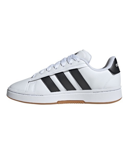 adidas（アディダス）の「【別注】アディダス adidas グランドコート アルファ00s 限定コラボ（スニーカー・メンズ・ホワイト×ブラック・25.0cm/25.5cm/26.0cm/26.5cm/27.0cm/27.5cm/28.0cm）」の4枚目の写真