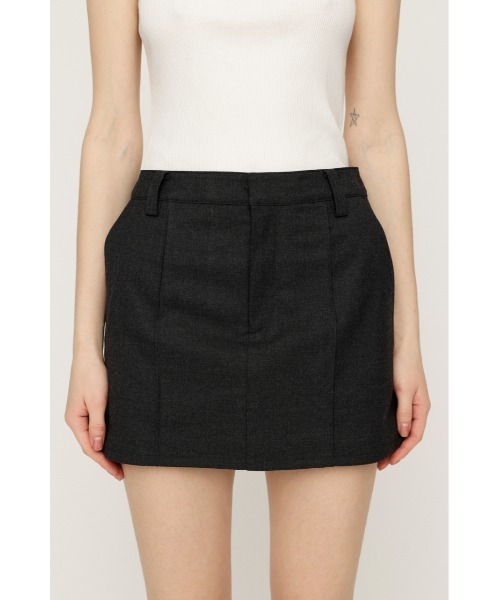SLY（スライ）の「SKIRT LIKE S/PT スカートライク ショートパンツ 春服（スラックス・レディース・チャコールグレー/ネイビー・0/1）」の6枚目の写真