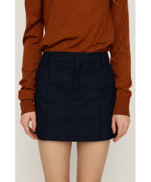 SLY（スライ）の「SKIRT LIKE S/PT スカートライク ショートパンツ 春服（スラックス・レディース・チャコールグレー/ネイビー・0/1）」の9枚目の写真