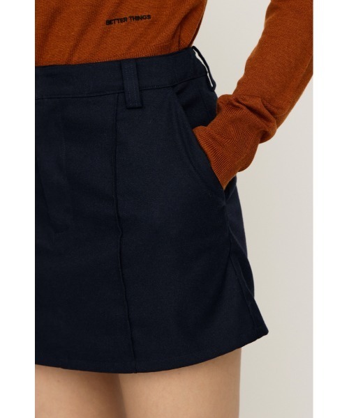 SLY（スライ）の「SKIRT LIKE S/PT スカートライク ショートパンツ 春服（スラックス・レディース・チャコールグレー/ネイビー・0/1）」の12枚目の写真
