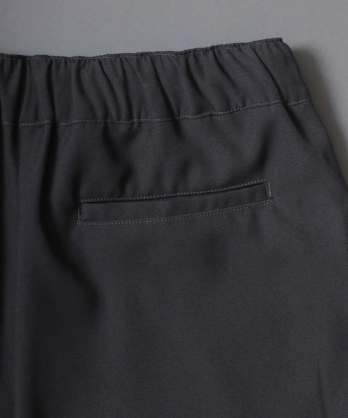 SITRY（シトリー）の「Gabardine Drape Wide Skirt Pants/ギャバジン ドレープ スカートパンツ ワイドパンツ スラックス 袴パンツ レディース メンズ（スラックス・メンズ・チャコール/アイボリー/ブラック・L/M）」の9枚目の写真