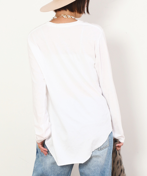 AP STUDIO（エーピーストゥディオ）の「追加2New round tail T-sh（Tシャツ/カットソー・レディース・ホワイト・FREE）」の12枚目の写真