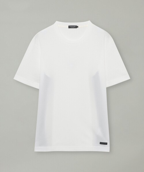 BLACK LABEL CRESTBRIDGE(ブラックレーベル・クレストブリッジ)の「【一部店舗限定】テクスチャータックサイドチェックTシャツ(Tシャツ/カットソー・メンズ・グレー系その他/ブラック/オフホワイト・M/L/XL)」の9枚目の写真