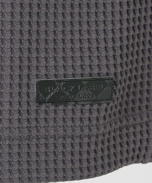 BLACK LABEL CRESTBRIDGE(ブラックレーベル・クレストブリッジ)の「【一部店舗限定】テクスチャータックサイドチェックTシャツ(Tシャツ/カットソー・メンズ・グレー系その他/ブラック/オフホワイト・M/L/XL)」の13枚目の写真