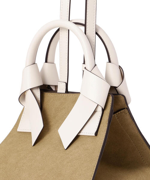 NATURAL BEAUTY BASIC（ナチュラルビューティーベーシック）の「◇リボンハンドルトートバッグ（トートバッグ・レディース・ホワイト系その他/ベージュ系その他/ブラック・ﾌﾘ-）」の6枚目の写真