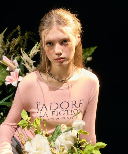 LARTIGENT(ラーティゼン)の「L8 JADORE SLIM T-SHIRT(PINK)(Tシャツ/カットソー・レディース・その他・FREE)」の2枚目の写真