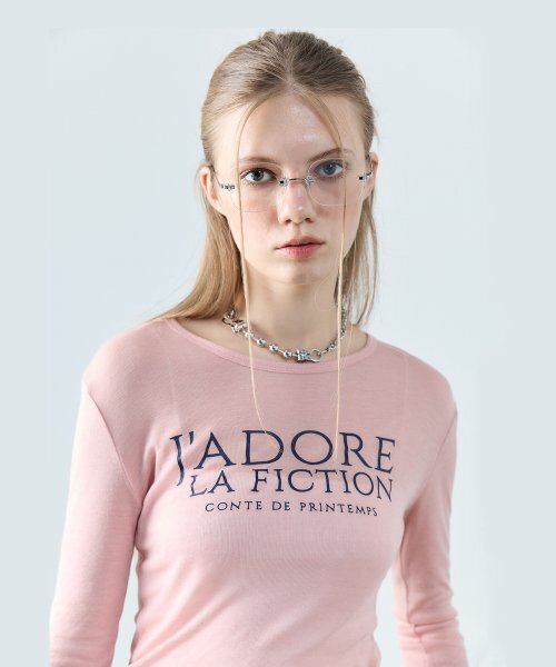 LARTIGENT(ラーティゼン)の「L8 JADORE SLIM T-SHIRT(PINK)(Tシャツ/カットソー・レディース・その他・FREE)」の4枚目の写真