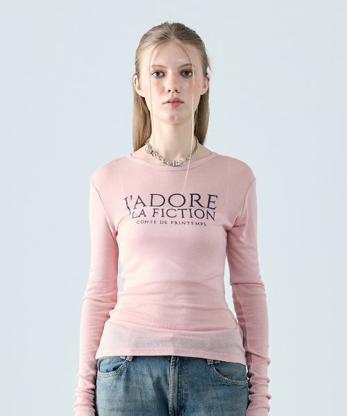 LARTIGENT(ラーティゼン)の「L8 JADORE SLIM T-SHIRT(PINK)(Tシャツ/カットソー・レディース・その他・FREE)」の5枚目の写真