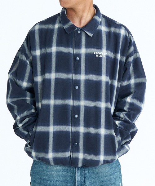 ELEMENT（エレメント）の「ELEMENT/エレメント MR CARTER JACKET TYPE2 ジャケット BG021752（その他アウター・メンズ・スミクロ/チェック/インディゴブルー/ライトインディゴブルー/ダークインディゴブルー・M/L/XL）」の10枚目の写真