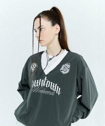 L6 STRING NYLON PULLOVER(CHARCOAL)