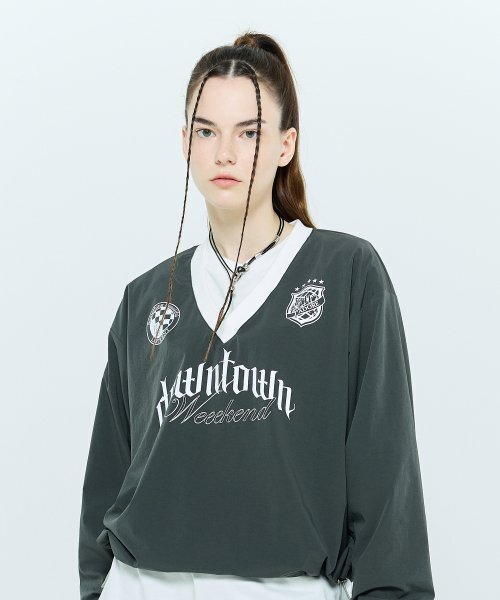 LARTIGENT（ラーティゼン）の「L6 STRING NYLON PULLOVER(CHARCOAL)（Tシャツ/カットソー・レディース・その他・FREE）」の3枚目の写真