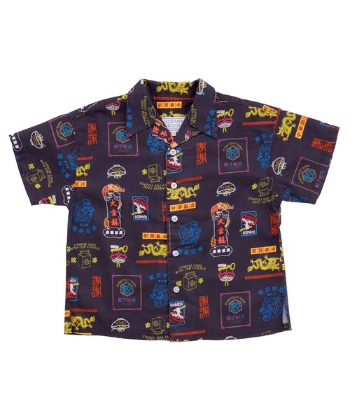 Ocean&Ground（オーシャン&グラウンド）の「サンフランシスコシティシャツ/セットアップ可（シャツ/ブラウス・キッズ・マルチ/オフホワイト/チャコール・90/100/110/120/130/140）」の3枚目の写真